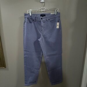 NWT Talbots Women's Simply Flattering 5-Pocket Ankle Cuffed Pants. Size 8